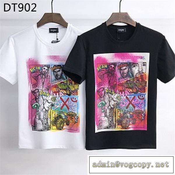 夏にぴったり限定アイテムディースクエアードDSQUARED2丸首ネックTシャツ激安 さまざまなシーンで活用できる