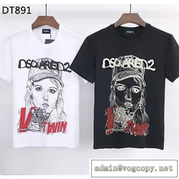 2026春夏も引き続きトレンド ディースクエアードDSQUARED2半袖Tシャツコピー  美しさの肖像画 美丽的项目