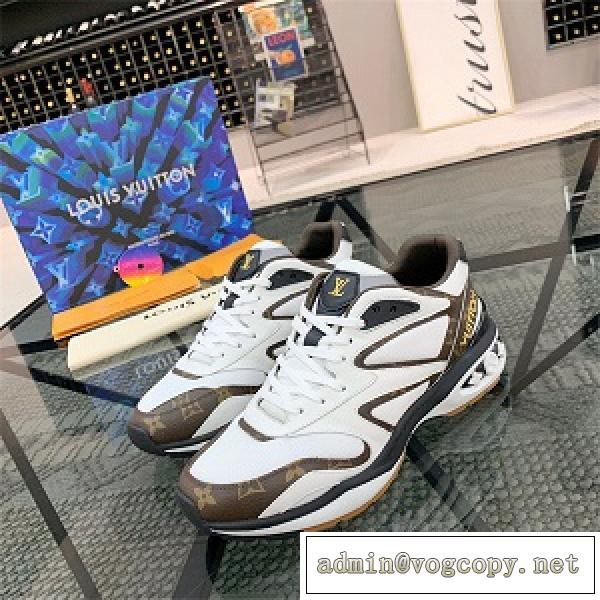 LOUIS VUITTON ルイ ヴィトン スニーカー コピー メンズ スポーティーな雰囲気 モノグラム 2色可選