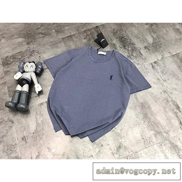 激安通販Saint Laurent イヴサンローラン コピー ｔシャツ ユニセックス エレガントな半袖トップス 刺繡