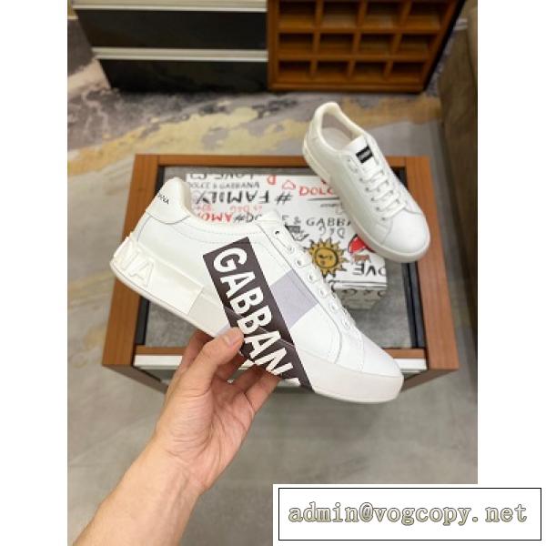 シンプルなドルチェ＆ガッバーナ スニーカー 白色 DOLCE&GABBANA コピー 人気シューズ激安通販