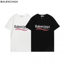 BALENCIAGA バレンシアガ丸首ネックTシャツコピー 夏にぴったり上品 黒...