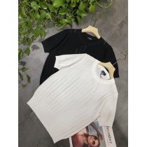 2026夏の最新ファッションブランド丸首ネックTシャツコピー ジャカードアイスシルク one size 優れたストレッチ性