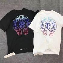 CHROME HEARTSクロムハーツカラーロゴTシャツコピー大人のクールさがあるスタイリング 男女適用 黒白