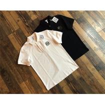 ロエベ LOEWEクラシックポロ半袖Tシャツコピー ちょっと大人の印象 男女適用 ビンテージ風 黒白