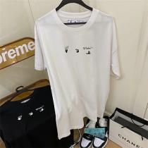 2026新作登場！Off-White オフホワイト 半袖Tシャツコピー  OSルーズバージョン 黒白  綿の質感