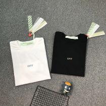 Off-White オフホワイト半袖Tシャツコピー 純綿素材、柔らかく快適 柔らかく肌にやさしい 男女適用 黒白