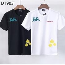 知的な雰囲気夏着物ディースクエアードDSQUARED2半袖 通販tシャツ メープルリーフ刺繡柄 魅力的な今年らしい