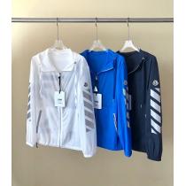 MONCCLER×Off-White協力共同名日焼け止めウインドブレーカー 3M反射日焼け止め  通気性と吸汗性に優れ 3色可选