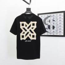 2026夏にぴったり限定アイテム Off-White オフホワイト半袖 Tシャツコピー 幾何学的空間の3次元ロゴ 黒白 男女兼用