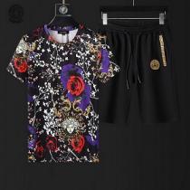 目を惹く! VERSACE ヴェルサーチ tシャツ コピー 上下セット 多色可選 個性的に仕上げて アートな感じ