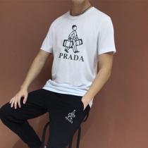 2026春夏コレクション PRADA プラダ スーパーコピー 半袖tシャツ メンズ 2色可選 着回し抜群 着心地よい