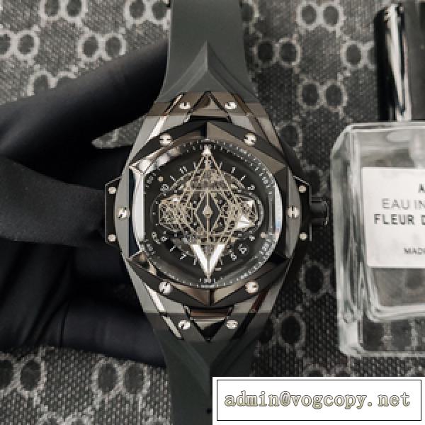 幅広い年代に好かれる新品 HUBLOT ウブロ コピー 男性用腕時計 43mm 多色可選 華奢な腕元を演出