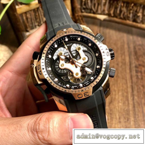 2026最新トレンド HUBLOT コピー メンズ腕時計 46mm 3色可選 一味違った魅力を放ち カジュアル