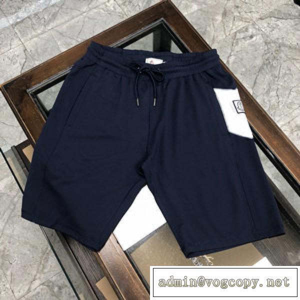 ネービーブルースラックス Moncler ショットパンツ 偽物 シンプルでゆとりのあるショーツ