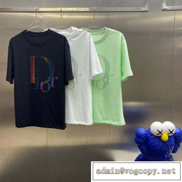 Dior ディオール 偽物 Tシャツ ファションなブランドロゴ 男女共に着用が可能