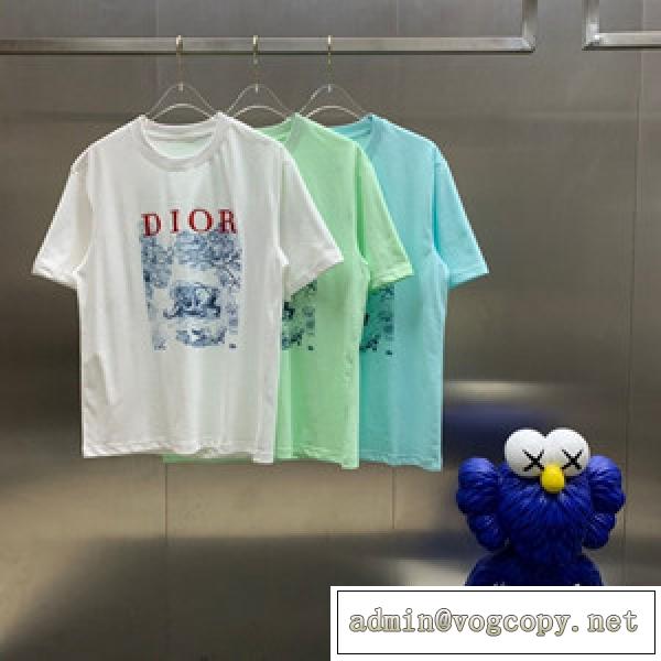 Tシャツ ディオール コピー Dior 程良く厚みがありながらも コットン100％のナチュラルな風合い