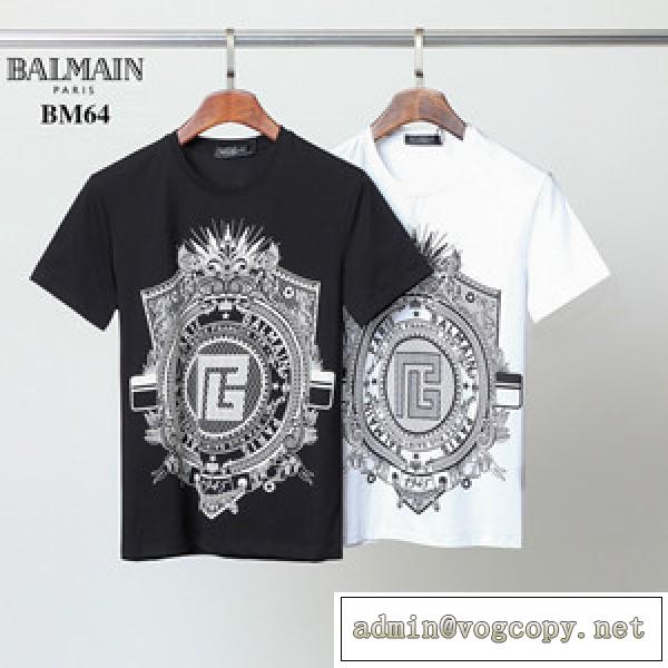 バルマン Balmain Tシャツ 偽物 コーディネートの定番アイテムになること間違いなし