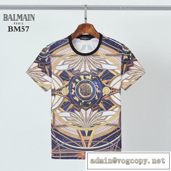 とても良い抜け感を演出 春夏トレンド押さえたコーデスタイル Balmain バルマン Tシャツ 偽物
