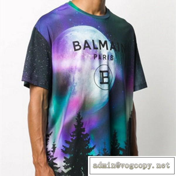 人気高い新作おすすめ お手頃高品質な人気ブランド バルマン ロゴ 偽物 Balmain Tシャツ 