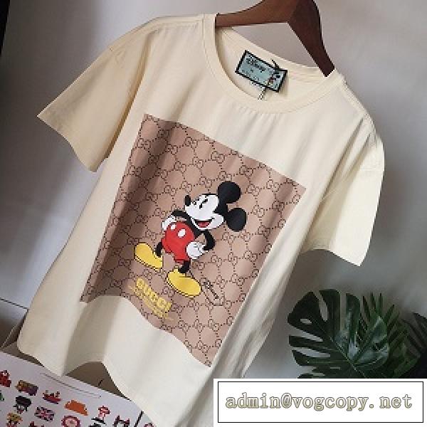 2026新品入荷GUCC1ミッキー  ｔシャツ コピー logoプリント可愛い半袖服