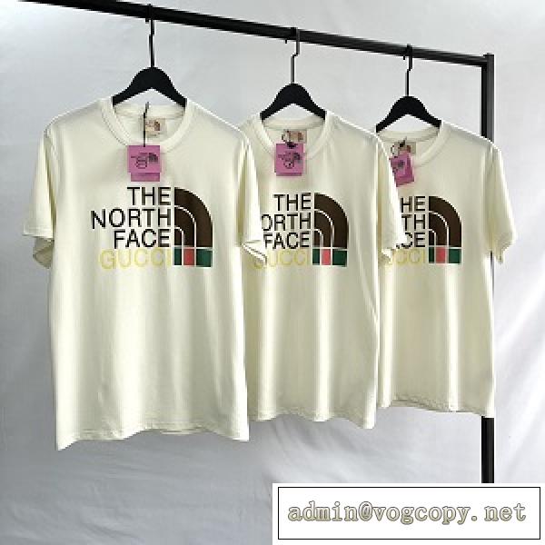 Gucc1✖️TNFコラボｔシャツ 激安 2026春夏スタイル 快適な着心地 半袖