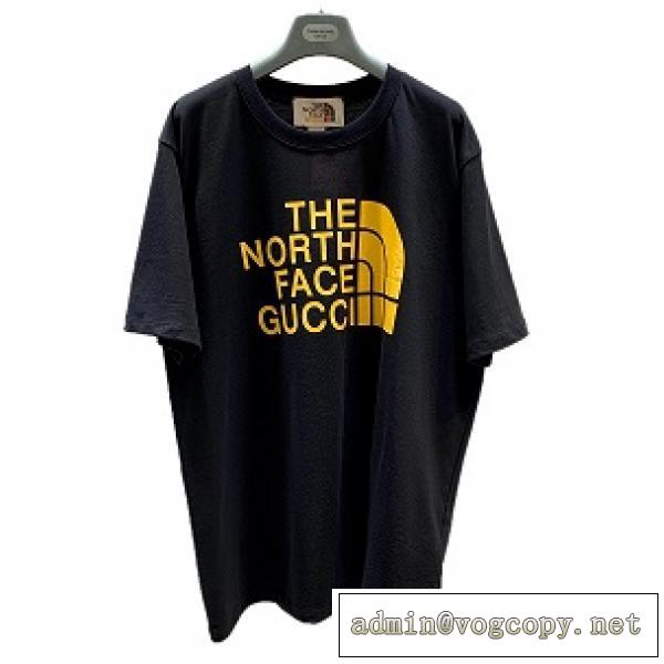 質感も抜群GUCC1x THE NORTH FACEｔシャツコピー激安コットン100％トップス
