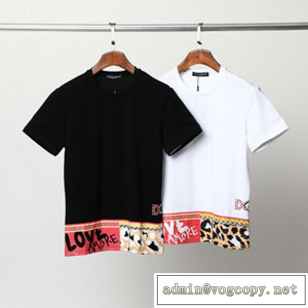 ワイドなサイズ感がどこかトレンド性のある雰囲気に ドルチェ D&G 半袖 Tシャツ コピー
