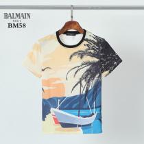 2026春夏ブランド定番モデル 目を惹くスタイリッシュな半袖Tシャツ バルマン 半袖 Tシャツ 偽物