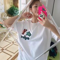 海洋テーマロゴ 男女問わず愛される新定番 Louis vuitton コピー Tシャツ ルイヴィトン