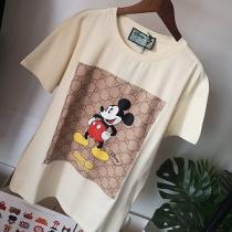 2026新品入荷GUCC1ミッキー  ｔシャツ コピー logoプリント可愛い半袖服