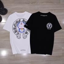激安ドラえもん xChrome Hearts 21ss エレガントな可愛い 人気ランキング Tシャツ