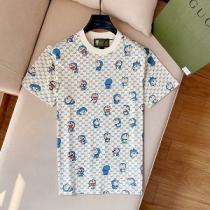 ドラえもん x GUCC1 ｔシャツ激安スーパーコピーお洒落なプリント半袖トップ...