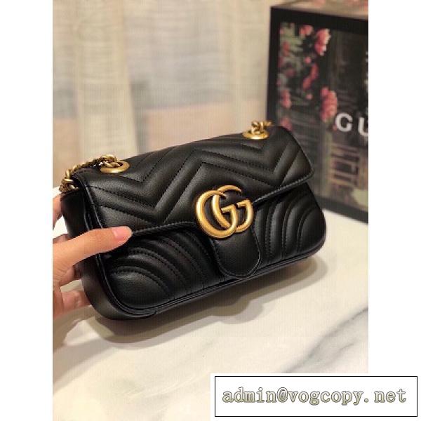 GG Marmontショルダーバッグ ブランド スーパーコピー通販 最高品質いつも注目人気アイテムブラックホワイト