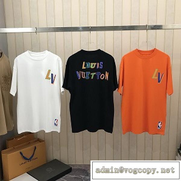 LOUIS VUITTON×NBAコラボｔシャツ偽物2026春夏嬉しい価格カジュアルなアイテム人気トレンド上品3色