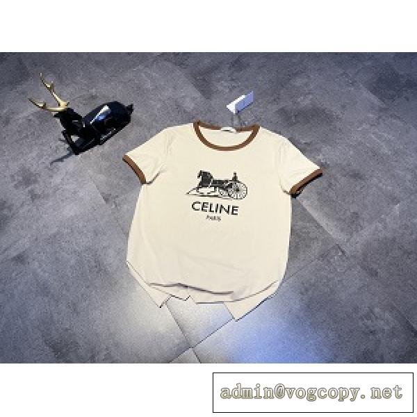定番商品CELINE 2026新品セリーヌ ｔシャツ 偽物 人気ランキング 激安通販シンプルな着こなし半袖