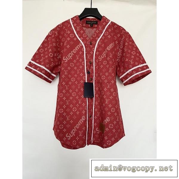 Supreme x Louis Vuitton 野球服人気エレガントなヴィトンコピー品ストリート2026年流行り着こなし