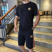 21SS人気上下着ブランドメンズコピーロゴプリントリラックス半袖モデル180体重...