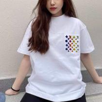 Louis Vuittonルイス ヴィトン2026春夏大人気ポケット刺繍ロゴ半袖tシャツ スーパーコピー