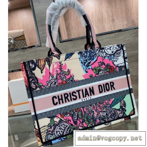 Dior Book Tote人気色2026流行りトートバッグレディースエレガントなオフィススタイル高品質ディオール偽物激安
