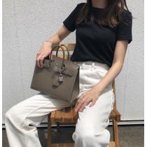 高品質人気色HERMES バーキンセリエ 25 エプソン SV エトゥープエルメススーパーコピー2026エレガントな通勤バッグ