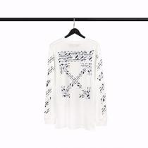 2026流行りOff-White スーパーコピーAirport Tapeロングtオフホワイトメンズ長袖シンプルコーデ２色