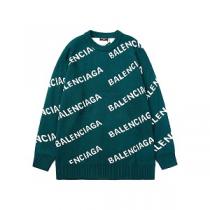 芸能人BALENCIAGA コピーニットセーターおしゃれな クルーネックプルオー...