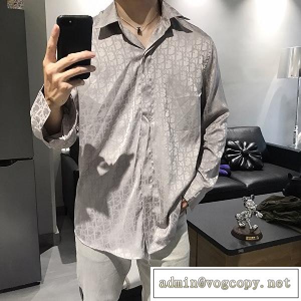 Dior 21SS♡Obliqueシリーズメンズシャツ柔らかいサイズ感海外流行り季節を問わずディオールコピー人気色
