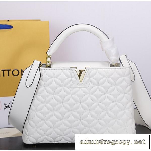 2026年人気新作★LOUIS VUITTON Taurillonシリーズハンドバッグルイヴィトンコピー激安ショルダーベルト付き白色