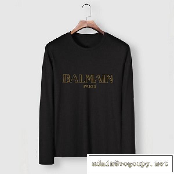 ★2026秋冬★バルマン BALMAINコピー長袖ｔシャツメンズ着こなしスタイリッシュシンプルコットン生地