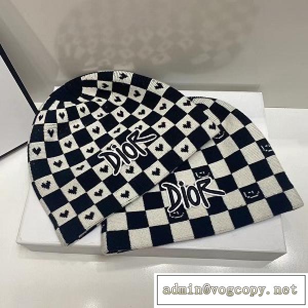 ファッション新品♡ DIOR秋冬流行りディオールコピーニット帽子エレガントユニセックス上品