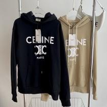 お得安い☆セリーヌ☆ CELINE偽物パーカーレディースお洒落な2026秋冬トレンドシンプルなスウェット