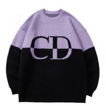 DIOR最新ファッション★ディオールコピー安いメンズセーター優秀な品質2026年秋冬トレンドカジュアルパープル