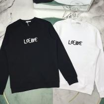 LOEWE 21SS☆ロエベトレーナー新作ブランドスーパーコピー激安スタイリッシュパーカーユニセックス黒白色